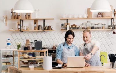 Bakery Workers using Laptop