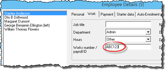 payroll ID