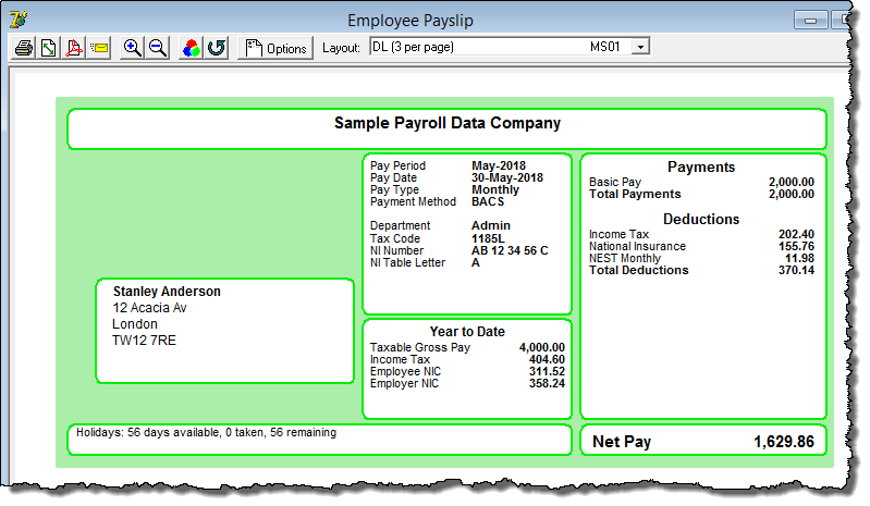 payslip