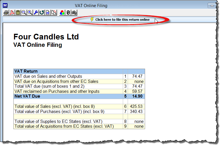 File MTD VAT online