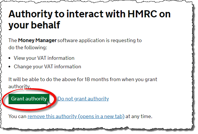 grant authority