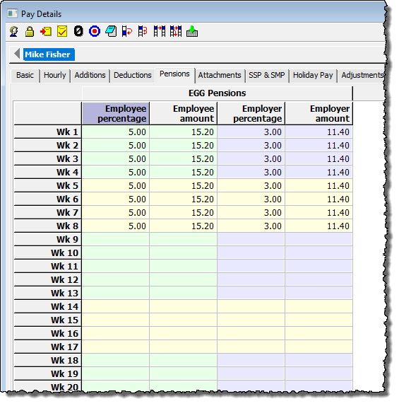 show pay details